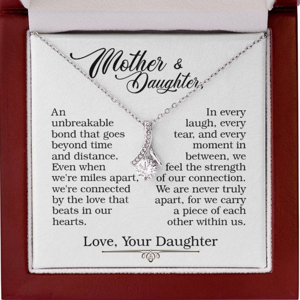 Mother & Daughter - Never Truly Apart - Alluring Beauty Necklace