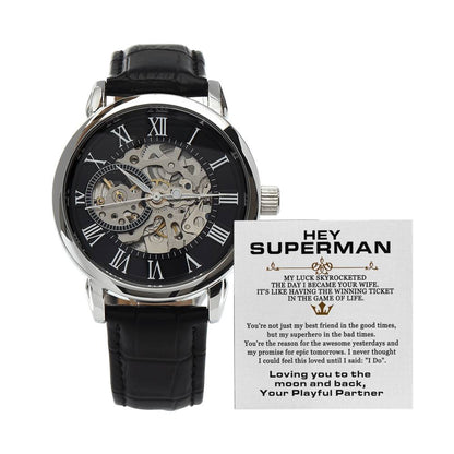 Hey Superman - Epic Tomorrows - Men's Openwork Watch