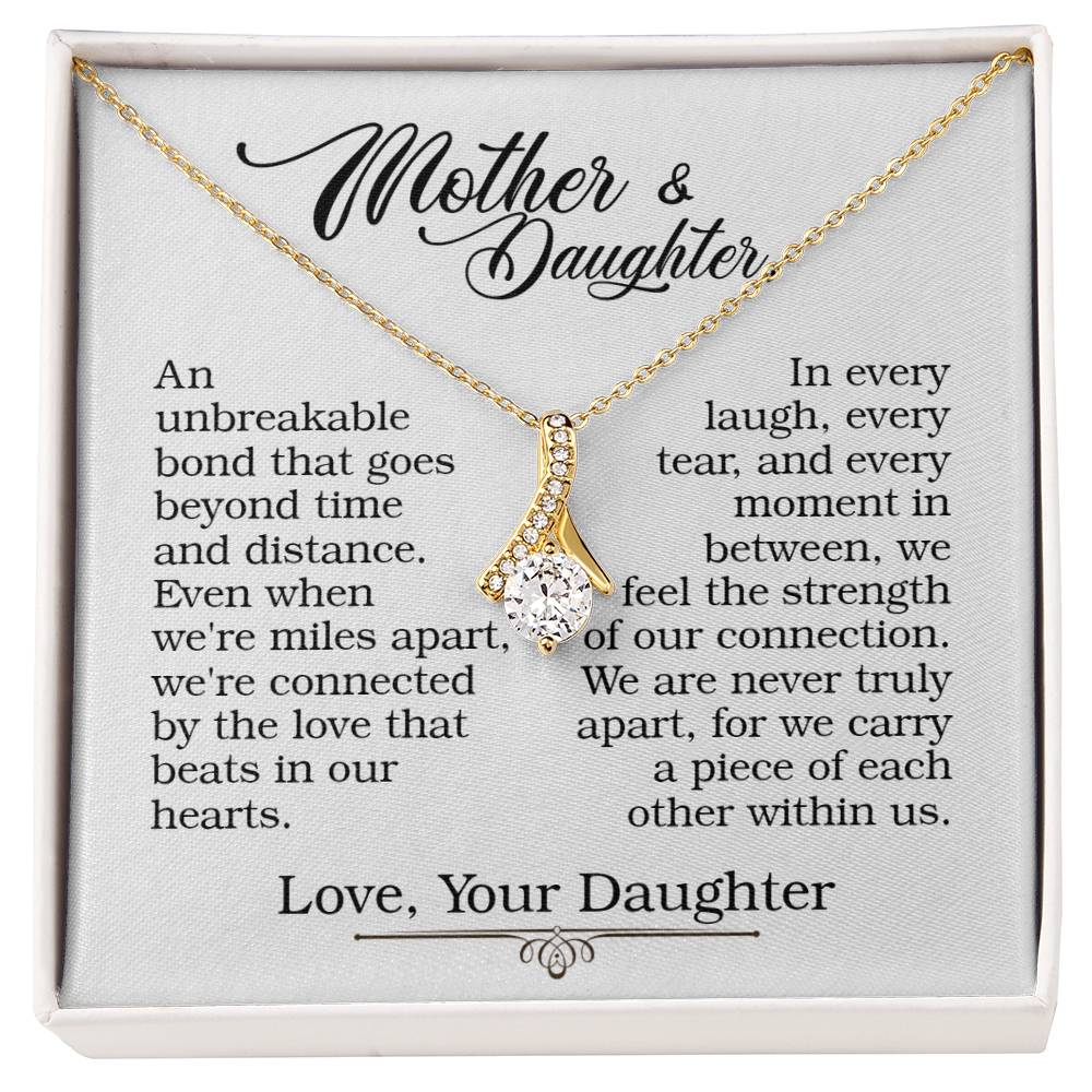 Mother & Daughter - Never Truly Apart - Alluring Beauty Necklace