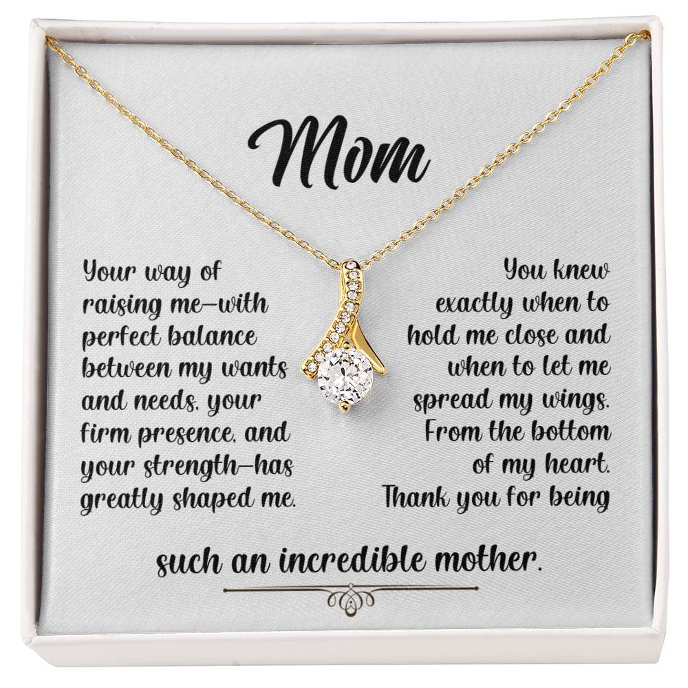 Mom - An Incredible Mother - Alluring Beauty Necklace