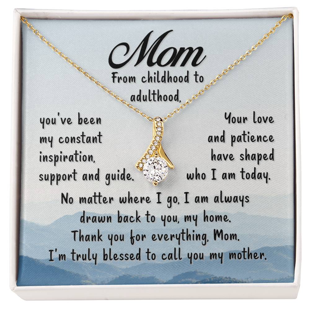 Mom - Blessed To Call You Mother - Alluring Beauty Necklace