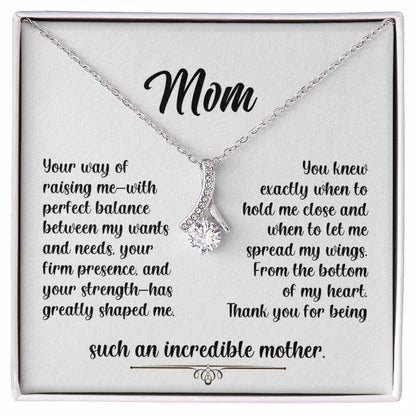 Mom - An Incredible Mother - Alluring Beauty Necklace