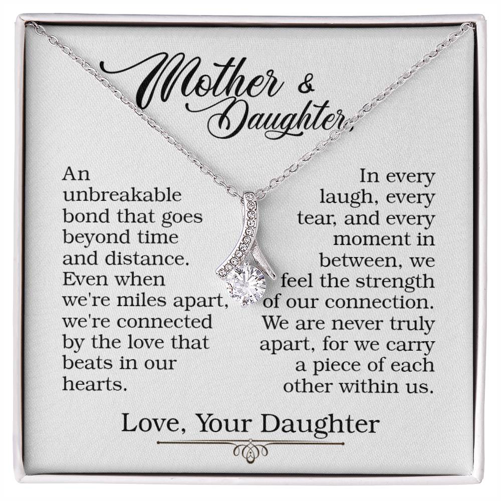 Mother & Daughter - Never Truly Apart - Alluring Beauty Necklace