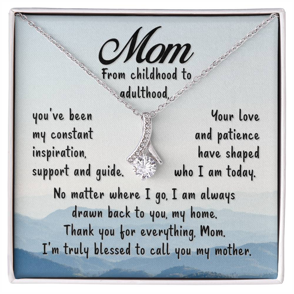 Mom - Blessed To Call You Mother - Alluring Beauty Necklace