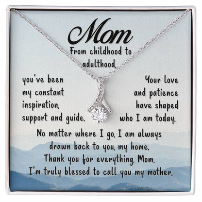 Mom - Blessed To Call You Mother - Alluring Beauty Necklace