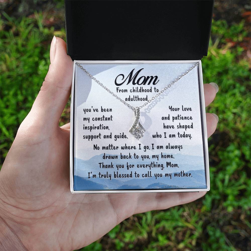 Mom - Blessed To Call You Mother - Alluring Beauty Necklace