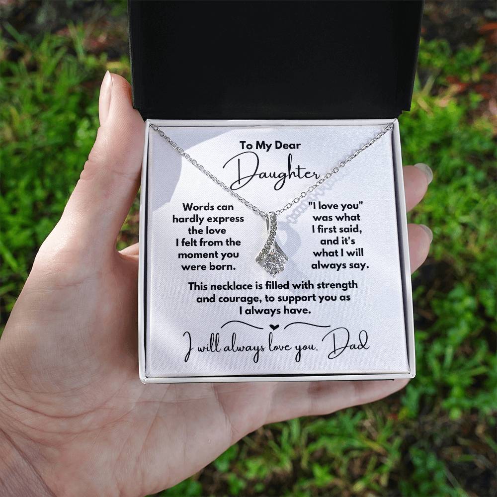 To My Dear Daughter - Moment You Were Born - Alluring Beauty Necklace