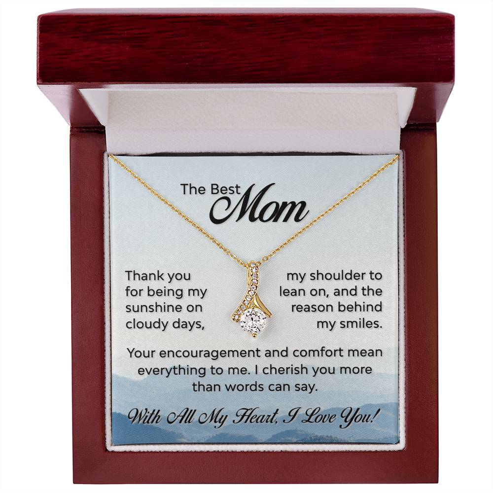 The Best Mom - Sunshine on Cloudy Days - Alluring Beauty Necklace