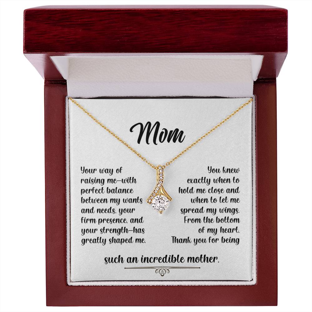 Mom - An Incredible Mother - Alluring Beauty Necklace