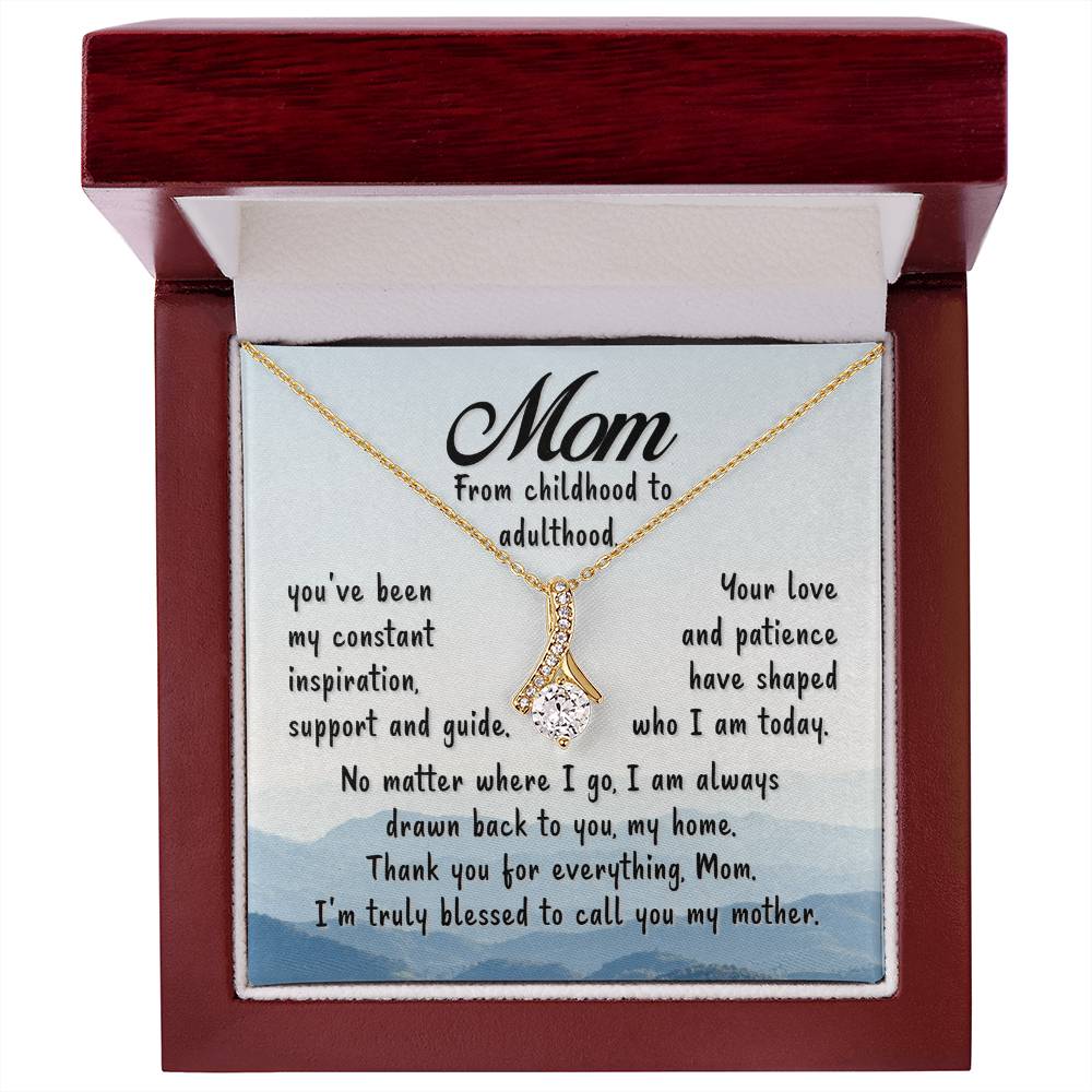 Mom - Blessed To Call You Mother - Alluring Beauty Necklace