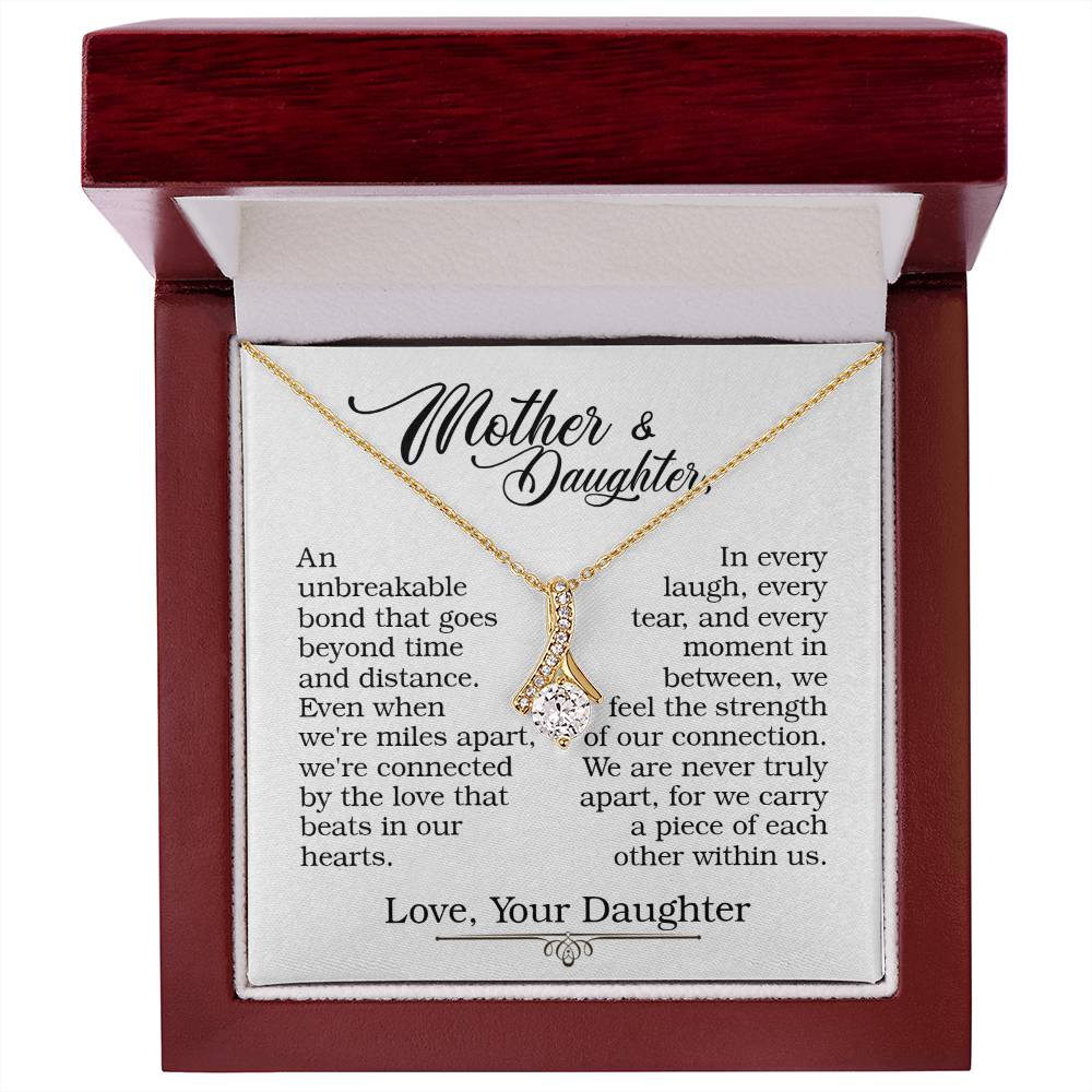 Mother & Daughter - Never Truly Apart - Alluring Beauty Necklace