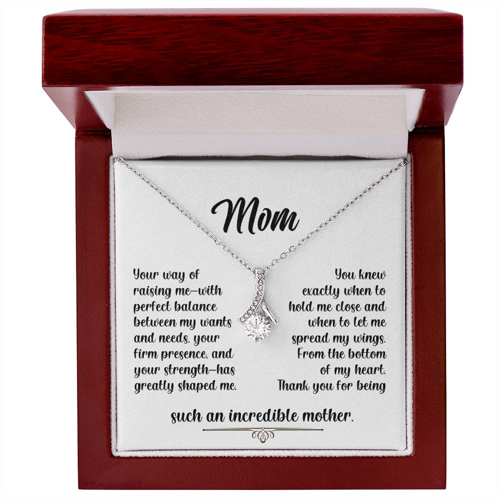 Mom - An Incredible Mother - Alluring Beauty Necklace