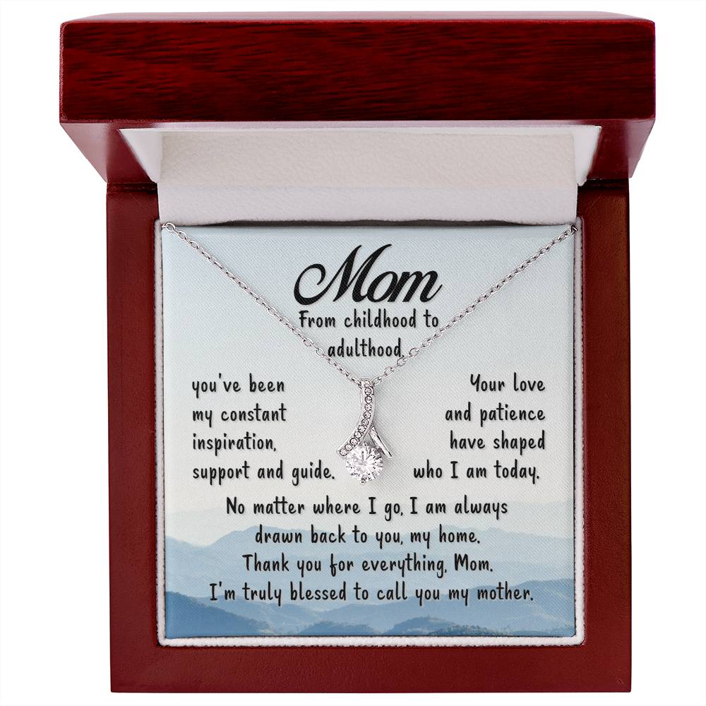 Mom - Blessed To Call You Mother - Alluring Beauty Necklace