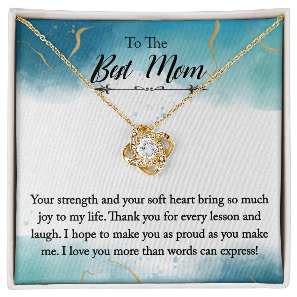 To The Best Mom - Make You Proud - Love Knot Necklace