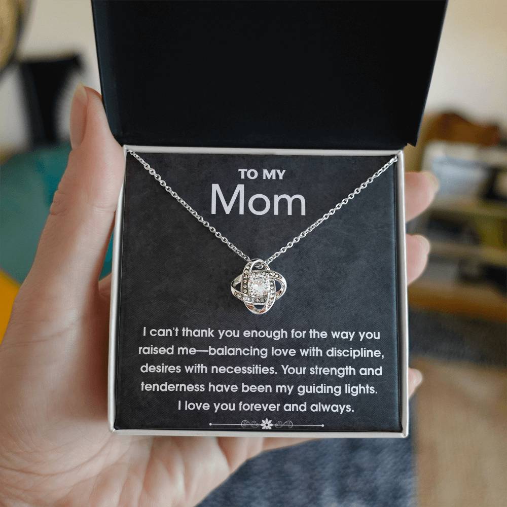 To My Mom - Guiding Light - Love Knot Necklace