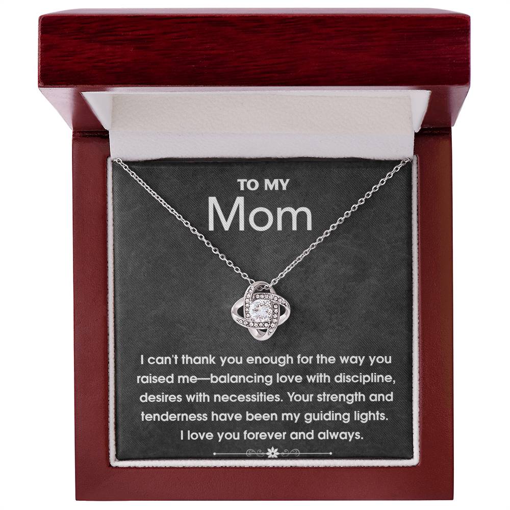 To My Mom - Guiding Light - Love Knot Necklace